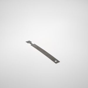 TUBE RAIL CONNECTION STRAP FOR 51 MM PIPE, @ 160 MM FASTENING LIP - C/H = 136 MM