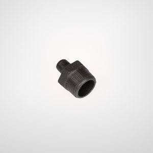 REDUCING HEX NIPPLE MALE (BLACK) 1 X 1/2"
