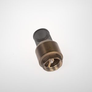 FOOT VALVE 1 1/4" - SPRING OPERATED COMPLETE WITH STAINLESS STEEL STRAINER