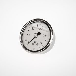 GLYCERINE FILLED PRESSURE METER 0 - 1 BAR BACK ENTRY