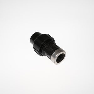 BLACK PE COUPLING 16MM X 1/2" FEMALE