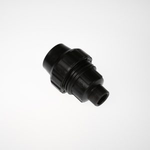 BLACK PE COUPLING 25MM X 1" MALE