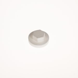 NYLON HEX BOLT CAP 3/8 WHITE