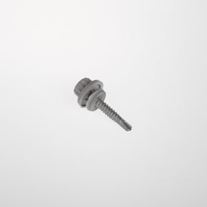 SELF DRILLING SCREW BI-HEX DRIVE BS10A05 5.5 X 32MM WITH 15MM NEOPRENE WASHER - GOOSEWING GREY